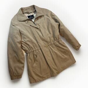 London Fog Jacket Coat Beige Womens Size S *No Hood*